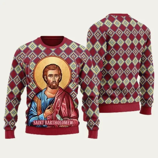 Discover Bartholomew The Apostle Ugly Christmas Sweater