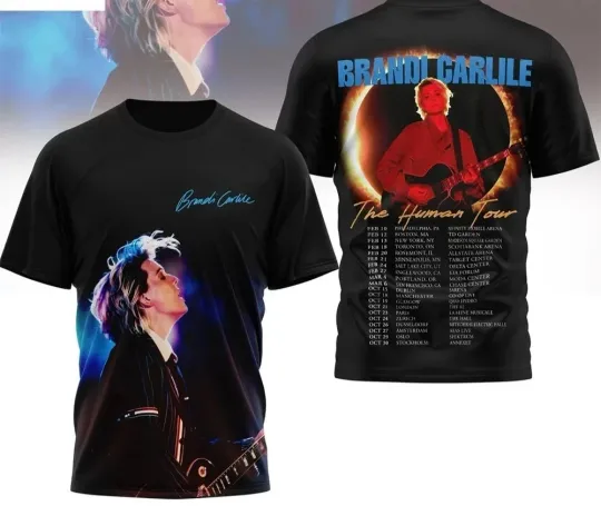 Discover Brandi Carlile The Human Tour 2026 AOP T-Shirt