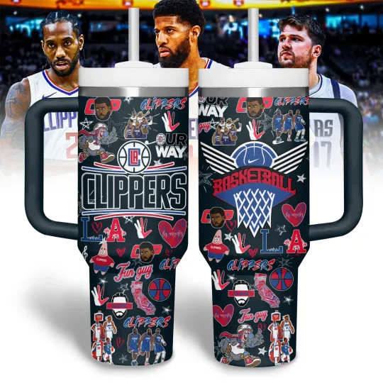 Discover Los Angeles Basketball Fan Tumbler with Handle