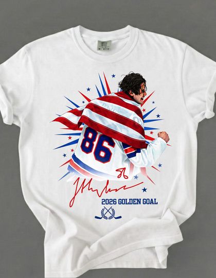 Discover USA Hockey Patriotic T-Shirt - Team USA Inspired Graphic Tee - American Hockey Pride Gift - Jack Hughes - Olympics