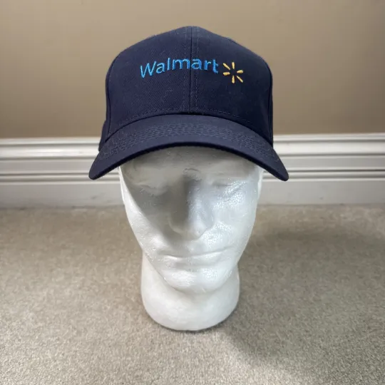 Walmart Employee Cap Hat Navy Blue Logo