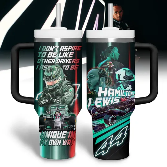 Discover Racing Champion Driver Inspired Tumbler with Handle 20oz 30oz 40oz