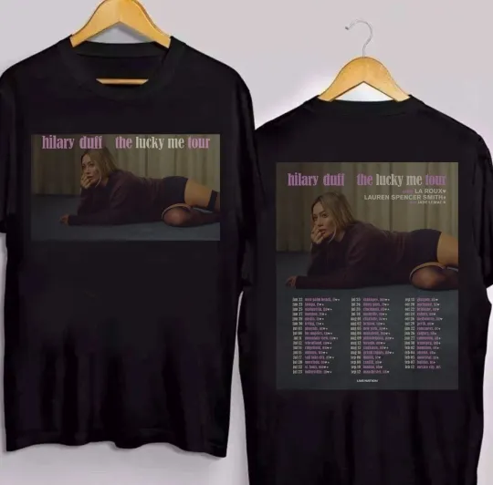 Discover HILARY DUFF The Lucky Me Tour 2026 T shirt