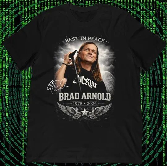 Discover RIP Brad Arnold 1978-2026 3 Doors Down Band Unisex  T-Shirt