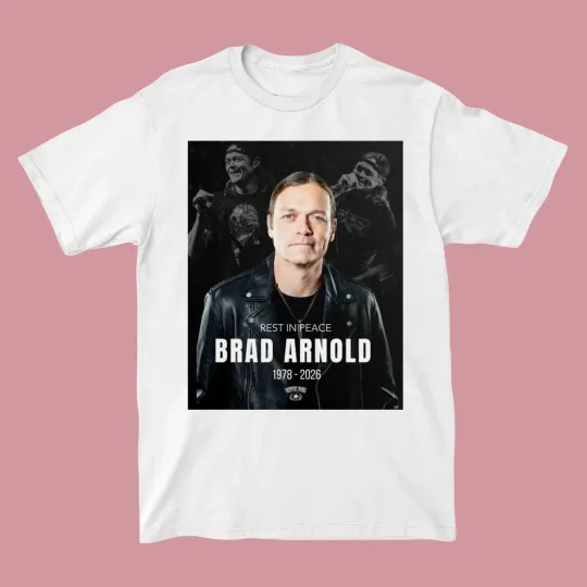 Discover Rest In Peace Brad Arnold 1978-2026 RIP T- Shirt