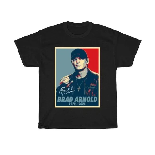 Discover Brad Arnold Shirt, 3 Doors Down T-Shirt, Rock Legend Tee, 1978-2026 Memorial