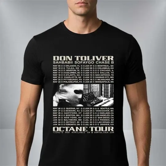 Discover Don Toliver The Octane Tour 2026 Venue Tour Dates Unisex T Shirt
