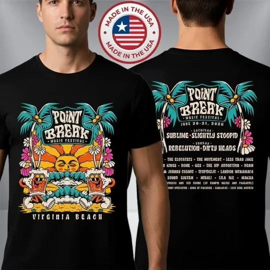 Discover Point Break Festival 2026 Line Up Merch Tee Unisex T-Shirt