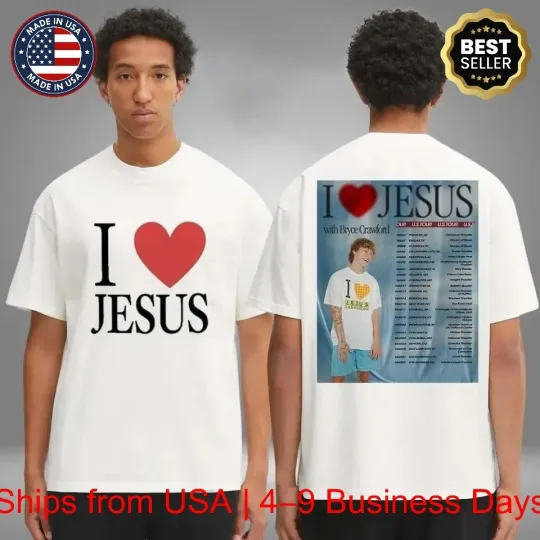 Discover I Love Jesus US 2026 Schedule Two Sided Adult Shirt Merch