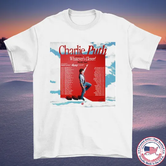 Discover Charlie Puth Whatever's Clever World Tour T Shirt