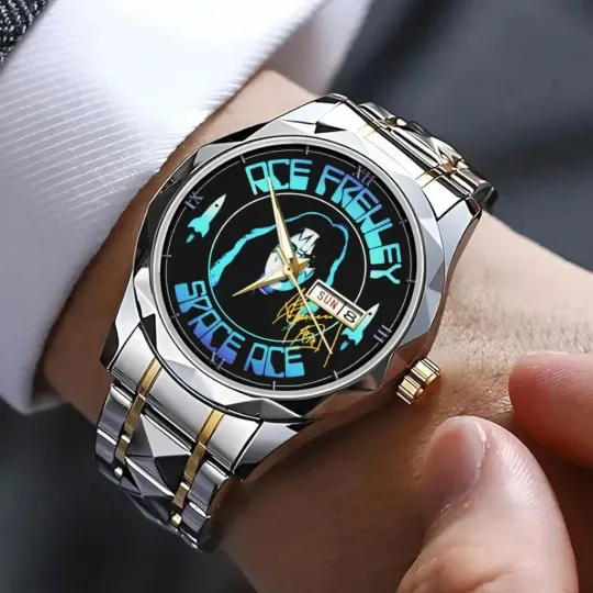 Discover KISS x Ace Frehley Alloy Luxury Quartz Watch