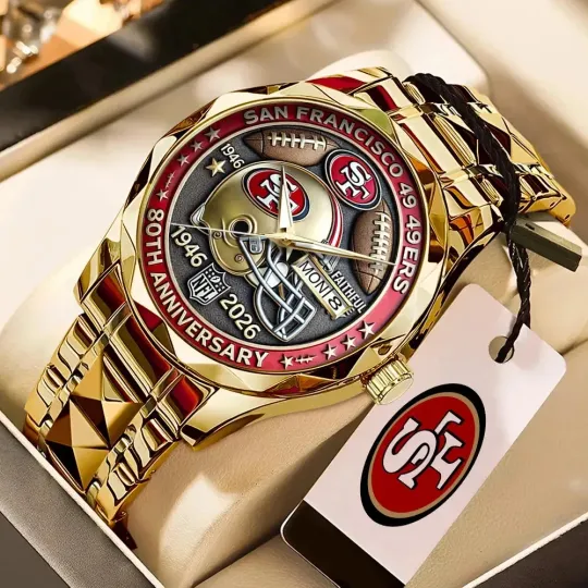 Discover San Franciscos 49er 80th Anniversary 2026 Alloy Luxury Quartz Watch