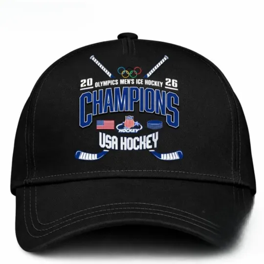Team USA 2026 Olympic Men’s Ice Hockey Champions Limited Edition Black Cap