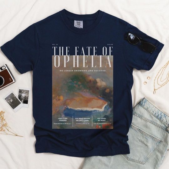 Discover The Fate of Ophelia Magazine T-Shirt, Art Shirt, Comfort Colors 1717, Concert Shirt, Gifts for Her