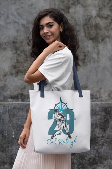 Discover Cal Raleigh Baseball Fan Tote Bag: Sports Jersey Design