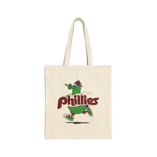 Discover Cool Phillies Canvas Cotton Tote Bag, Gift for Her, Farmers Market Tote, Minimalist Tote Bag, Phanatic Bag