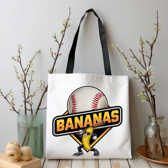 Discover Banana Baseball Tote Bag: Funny Sports Fan Gift