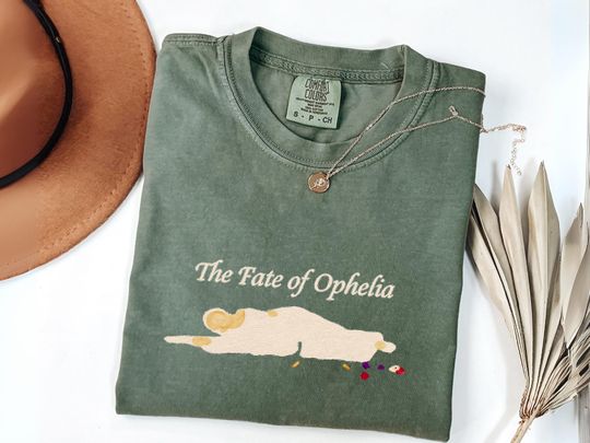 Discover The Fate Of Ophelia Shirt, Vintage Art Fan Gift, Retro Showgirl Era T-Shirt, Custom Literary Graphic Shirt