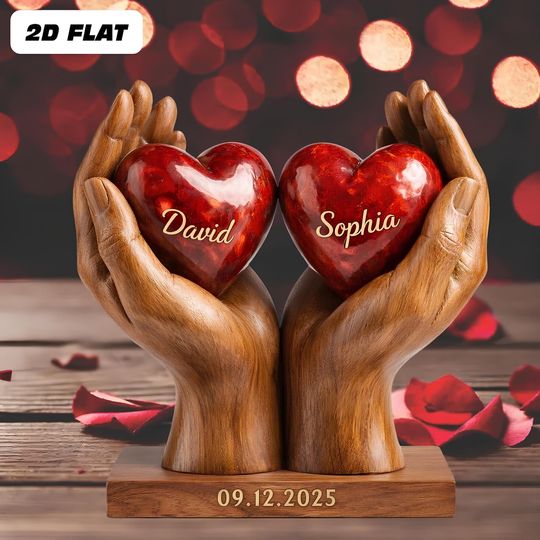 Discover Personalized You & Me We Got This 2D Flat Acrylic Plaque, Custom Couple Heart Block Plaque, Wedding Anniversary Gift, Gift For Couples