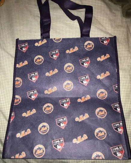 Discover NEW YORK NY METS Logo Grocery Tote Bag MLB Network 2017 SGA CITI FIELD Promo