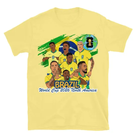 Discover World cup 2026 Soccer Brazil Unisex T-Shirt WC 2026