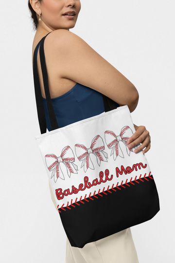 Discover Baseball Mom Tote Bag, Baseball Game Day Bag, Baseball Lover Accessory, Baseball Mom, Baseball Gear Bag, Baseball Moms Club, Baseball Bows