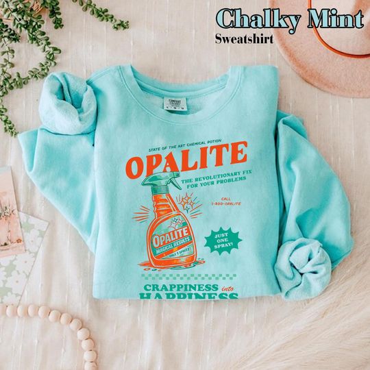 Discover Opalite Spray Bottle T-Shirt, OPALITE MAGICAL RESULT All Seasons Classic Fit & Crew Neckline, Retro Music Fan Shirt