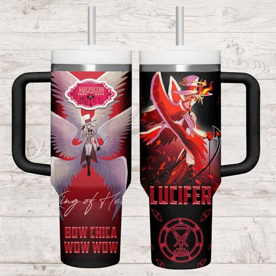 Discover Lucifer Morningstar 40oz Tumbler, Lucifer Morningstar Tumbler, Haz.bin Hotel 40oz Tumbler, Lucifer Hazbin Gift