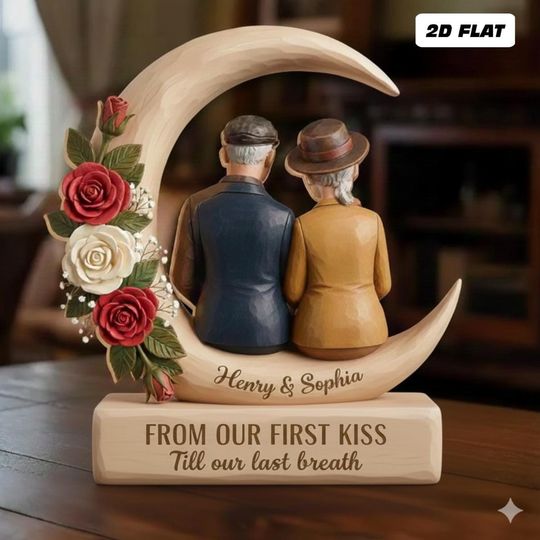 Discover Personalized Anniversary Wedding Gift for Husband and Wife Shaped Acrylic Plaque Gift