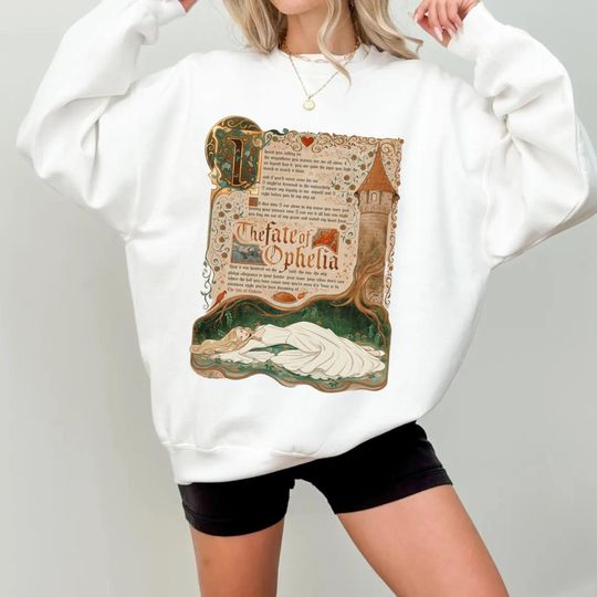 Discover Inspired Pop Culture Keep It 100 Land Sea Sky Shirt | Fate of Ophelia TS T-Shirt, Retro Bookcore Graphic Tee, Gift for Fan