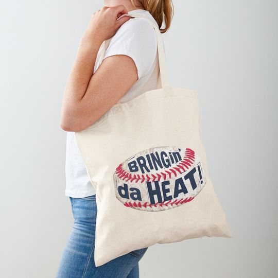 Discover Bringing Da Heat Baseball Sticker Tote Bag