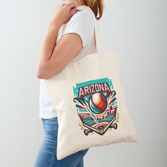 Discover Arizonna Diamond Classic - Timeless Baseball Art Tote Bag