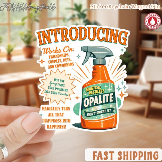 Discover Opalite Spray Bottle Sticker - Home & Living Decor