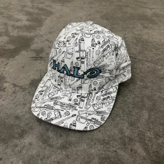 2009 Halo 3 Y2K AOP Hat Promo RARE Microsoft XBOX 360