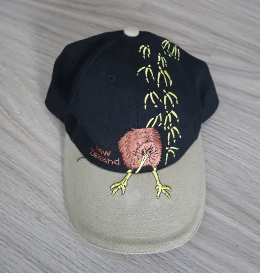 Vintage Y2K New Zealand Kiwi All Over Print Hat AOP Stitched Bill Adjustable