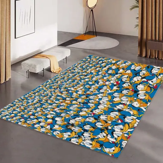Discover Disney Donald Duck Foldable Rectangular Floor Mat Rug Anti-Skid Carpet