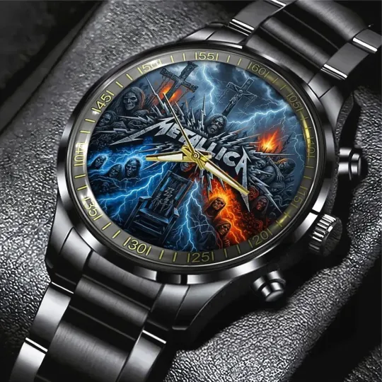 Discover Metallica Black Stainless Steel Watch