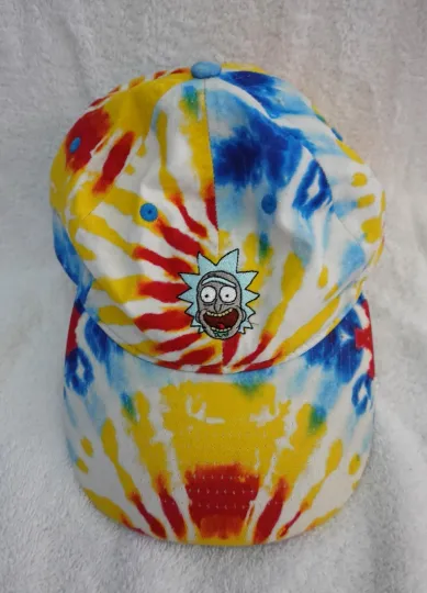 Rick And Rickandmorty Hat Cap Strap Back Tie Dye AOP All Over One Size Multi Color