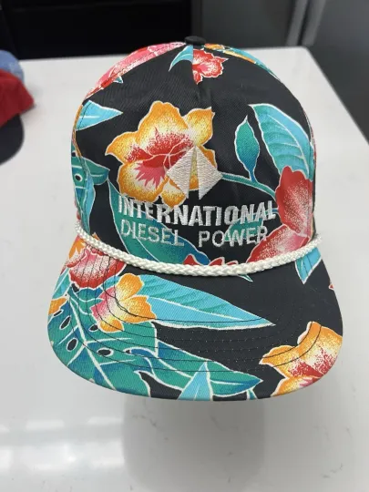 Discover VINTAGE AOP Floral SNAPBACK INTERNATIONAL  Diesel Power TRUCKER CAP SAMSUN