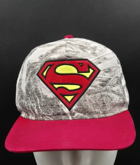 Superman DC Comics Youth Ball Cap Hat Adjustable Baseball Cap AOP Snapback