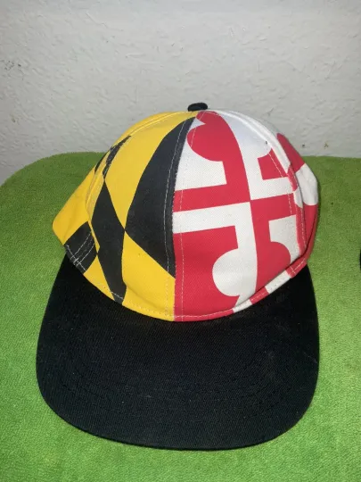 Discover Vintage Maryland Terrapins University SnapBack Hat Aop Flag
