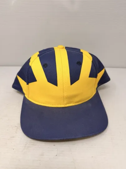 Michigan Wolverines Vintage Snapback Hat Global Caps 90s Cap AOP OSFM Rare