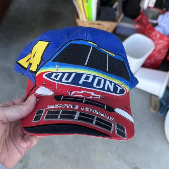 Discover Vintage Chase Authentic’s AOP Jeff Gordon NASCAR Racing SnapBack Hat