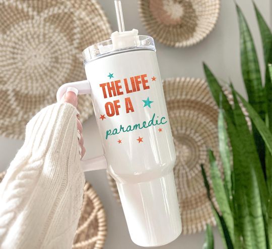 Discover The life of a Paramedic Tumbler Personalized, Paramedic Gifts, Paramedic Tumbler With Straw, Paramedic Cups, Paramedic Tumbler With Name