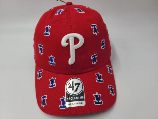 Discover Philadelphia Phillies 47 Brand Clean Up Confetti Bell All Over Print AOP Hat Cap