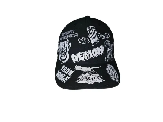 Discover Six Flags Great America Classic Rollercoaster All Over Print Flex Fit Hat