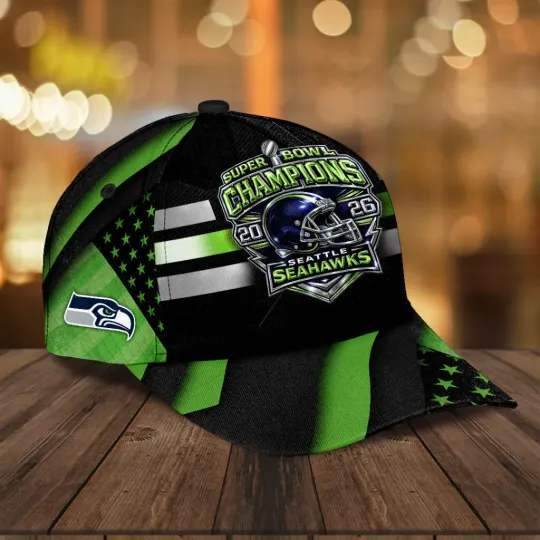 Discover Seahawks 2025 LX Champions Classic Cap