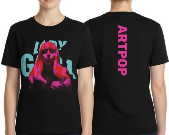 Discover ARTPOP Photo Warp T-shirt Ld Ga Tour 2026 Inspired Double Sided T-Shirt