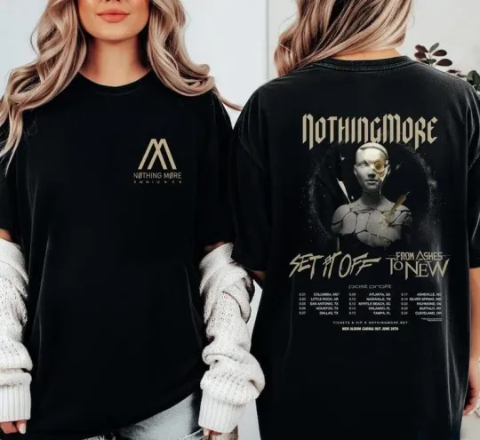 Discover SALE!!! Nothing More 2026 World Tour Shirt, Rock Band Concert Unisex T-Shirt