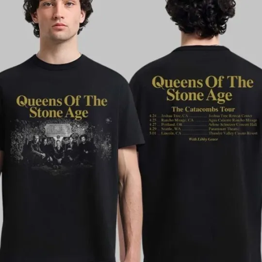 Discover Queen Of The Stone Age The Catacombs Tour 2026 North America Schedule T-shirt
